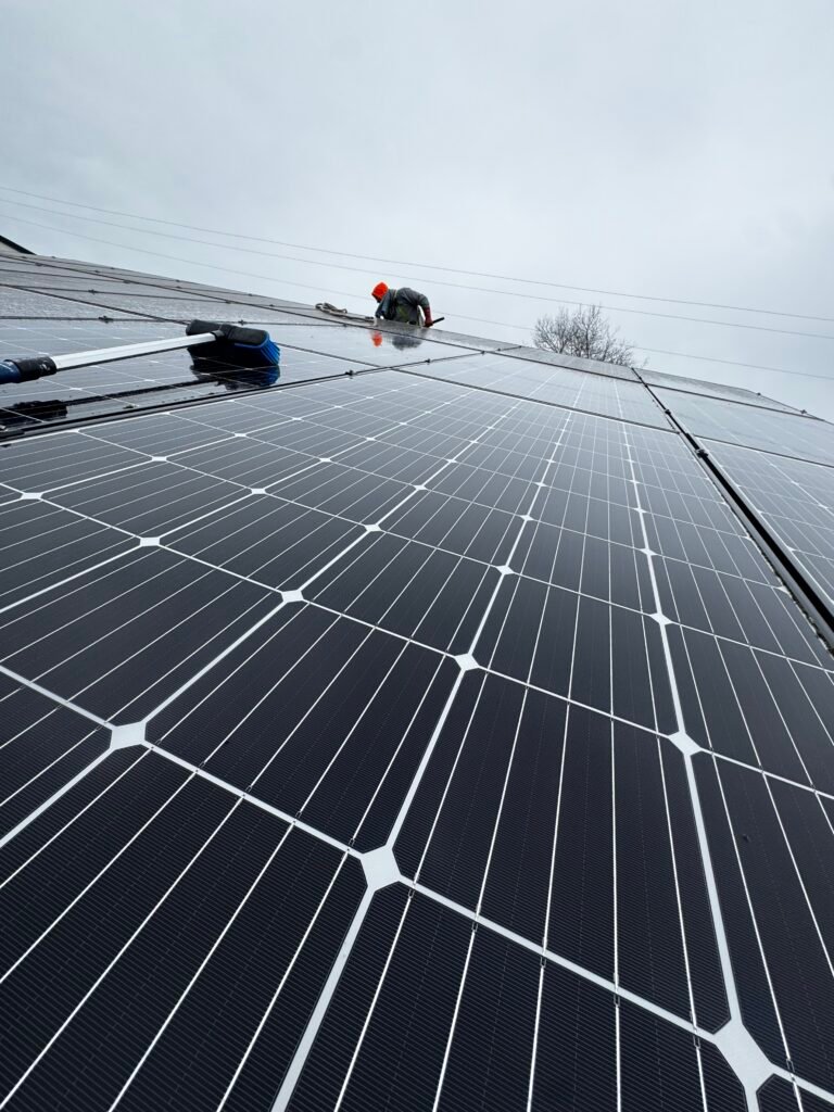 Solar panels cleaning